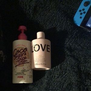 Lotion and shower gel (oil)